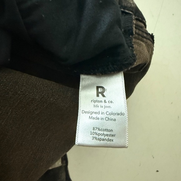 Ripton & Co Rustic Brown Denim Stretch High Rise Relaxed Fit Womens 29 x 28 - Picture 7 of 12